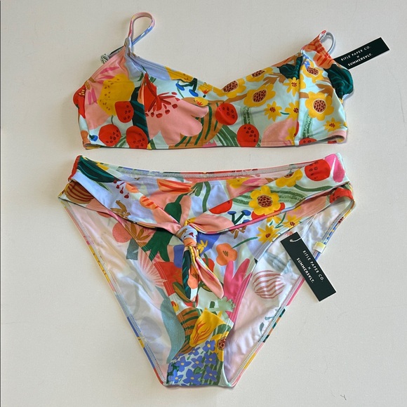 summersalt Other - Summersalt x Rifle Paper Co. Limited Edition Floral Sicily Print Bikini Sz10